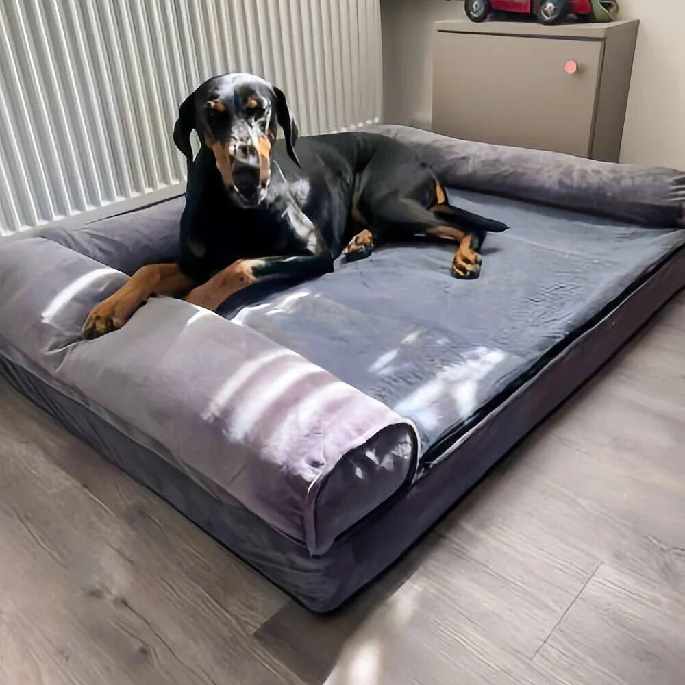 ZENHAVEN – Orthopedic dog bed made of memory foam with water-repellent cover & plush comfort