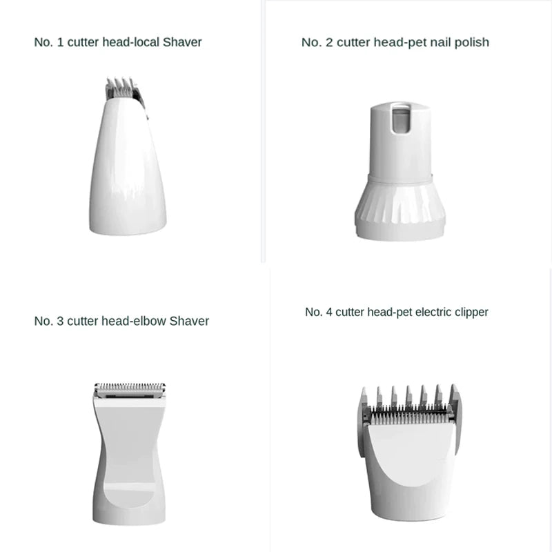 PetGroom Pro - 4-in-1 pet trimmer (coat & claw care in one device)