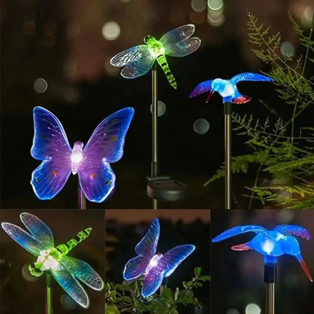 SolarGlow - Butterfly LED garden lamp