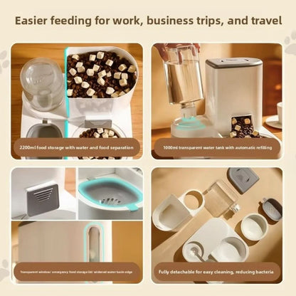 VITAFOUNT – Automatic Food & Water Dispenser for Pets