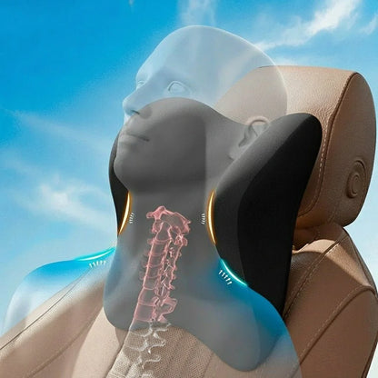 MEMORIDE – Memory Foam Car Neck & Lumbar Pillow for Maximum Comfort