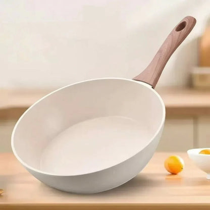 STONIQON – Deep Non-stick Pan with Medical Stone Coating Made of Stainless Steel for Gas and Induction Stoves