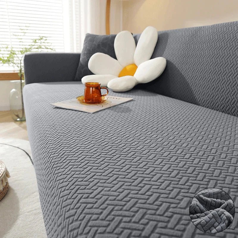 RELAXIO – Elastic sofa cover for living room seating furniture