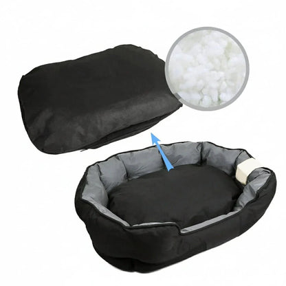 PETSOFA – Orthopedic Foam Dog Bed in Cozy Washable Basket Design