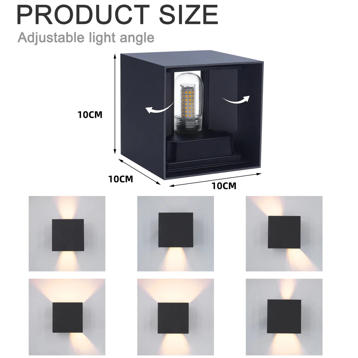 BRIGHTBOX – Modern waterproof LED wall light IP65 made of aluminum