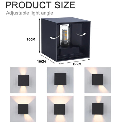 BRIGHTBOX – Modern waterproof LED wall light IP65 made of aluminum