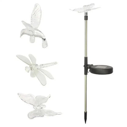 SolarGlow - Butterfly LED garden lamp