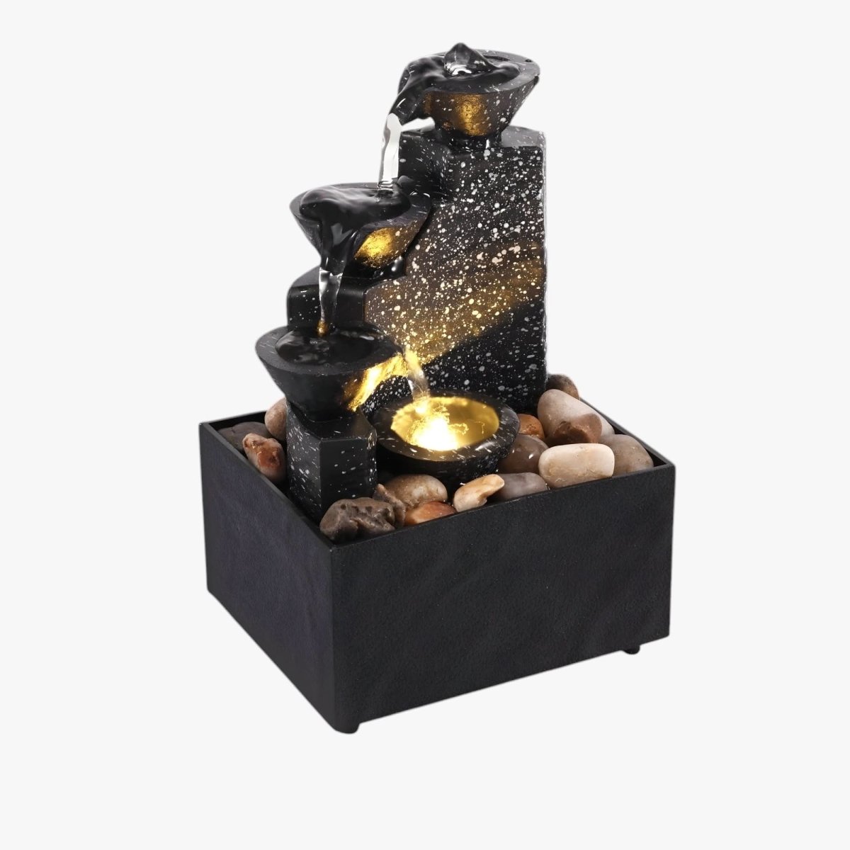 Waterfall fountain - calming & compact for a relaxed atmosphere