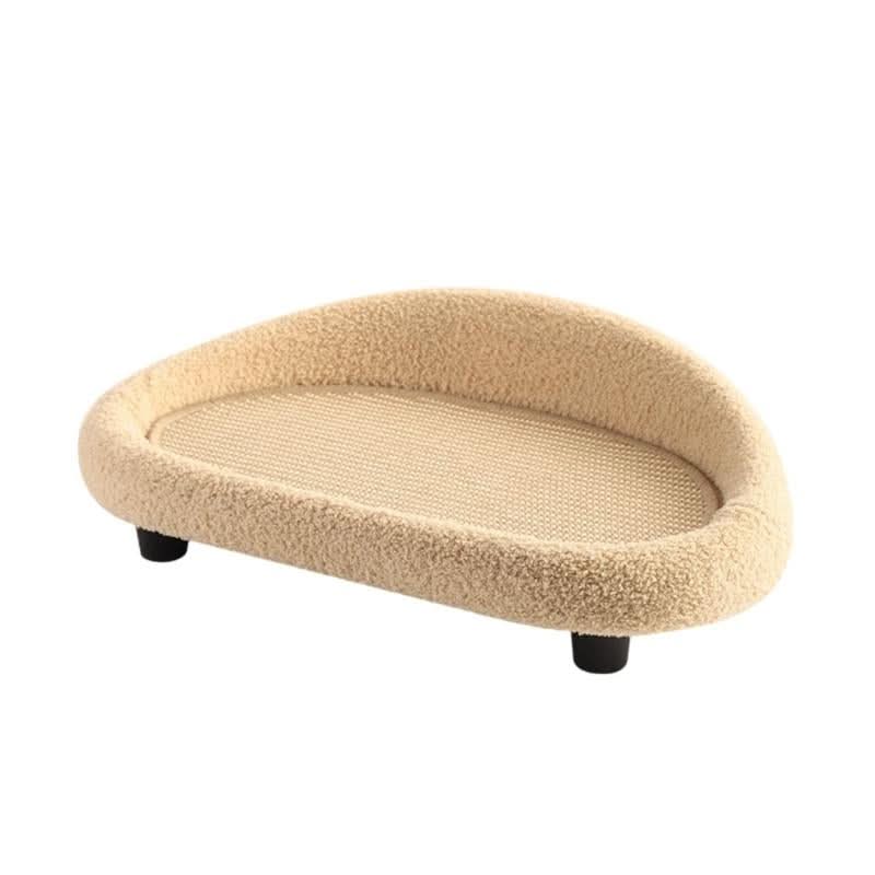 VelvetPaws Den – Stylish retreat with scratching surface & cozy cushion