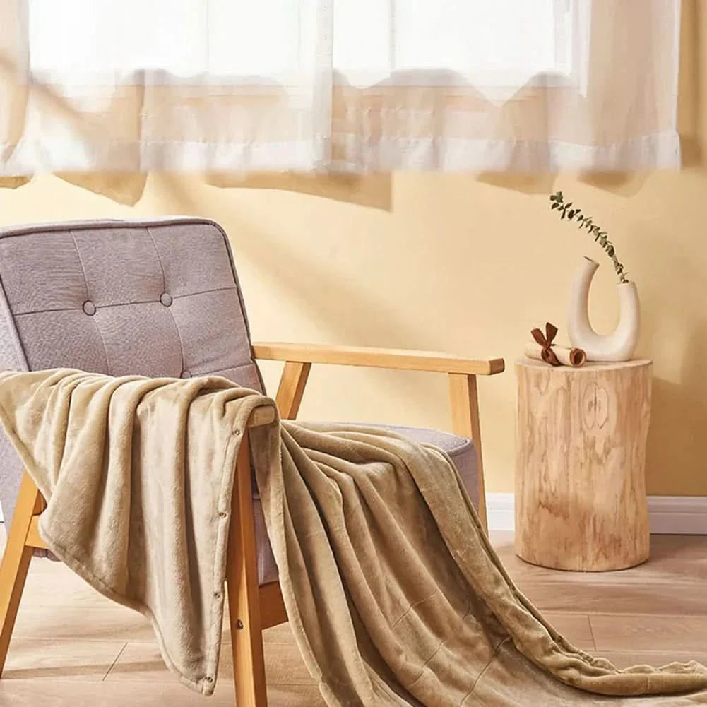 HeatEase USB Blanket - Portable heating blanket with 3 levels for travelling & at home