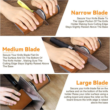 SharpEdge Pro - professional knife sharpener with diamond-coated grinding roller for precise sharpening