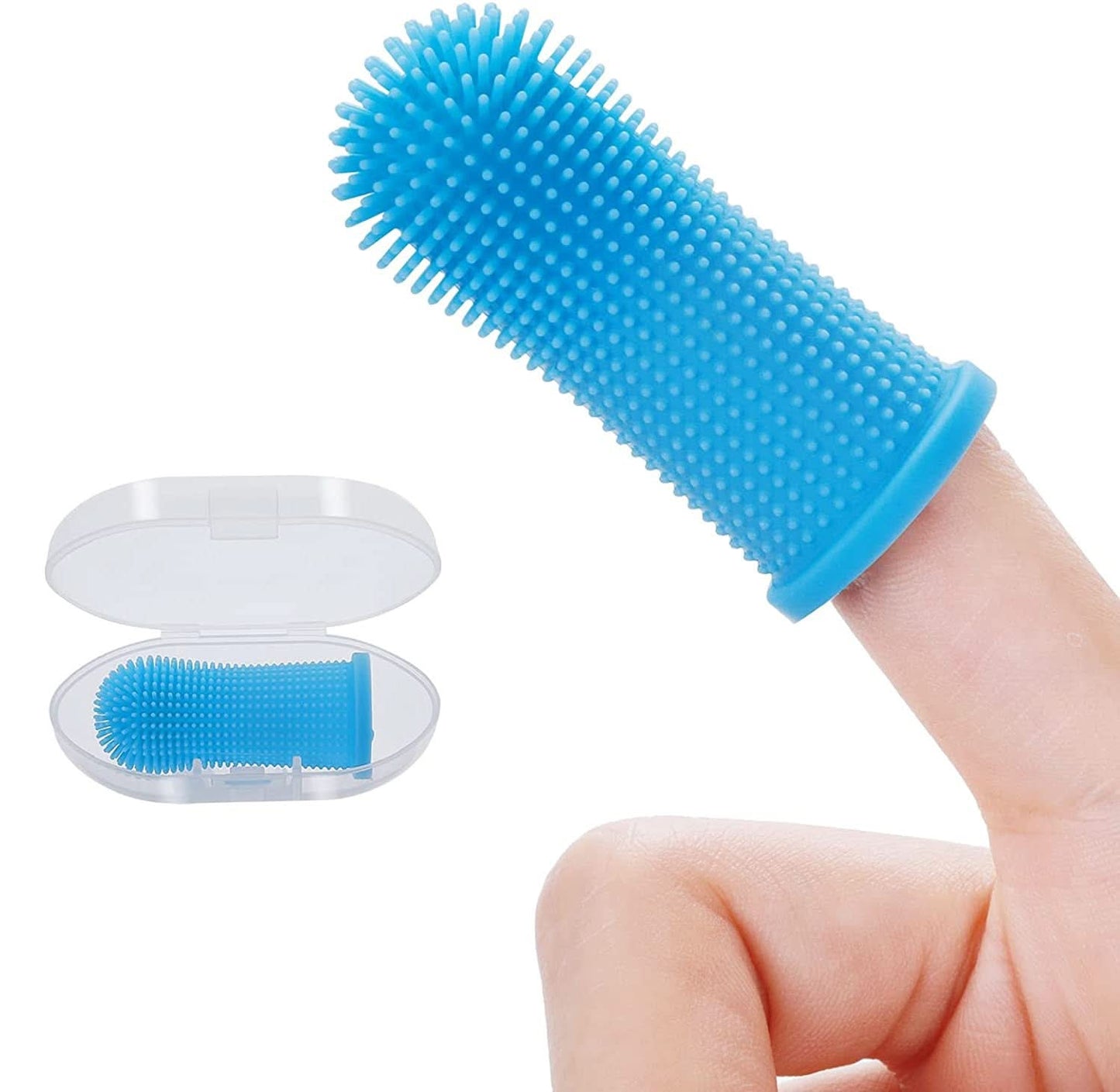 PAWCLEAN PRO - 360° silicone finger toothbrush for safe dental care for dogs