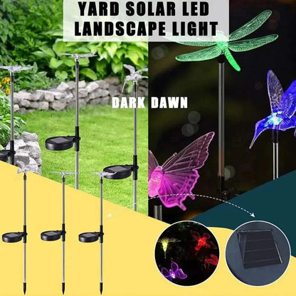 SolarGlow - Butterfly LED garden lamp