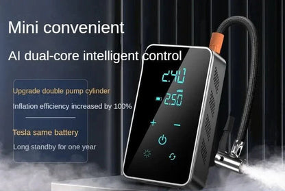 Wireless Air Pump with Touchscreen - Portable air pump with 150psi for car & bike