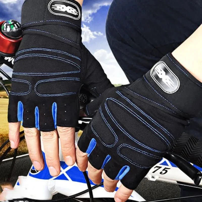 FITFLEX - Shock-resistant training gloves with wrist support | For weight training, fitness & cycling