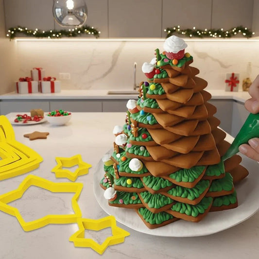 DOUGHBELL – 6-piece Christmas cookie cutter set for cookies & pastries