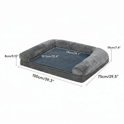 ZENHAVEN – Orthopedic dog bed made of memory foam with water-repellent cover & plush comfort