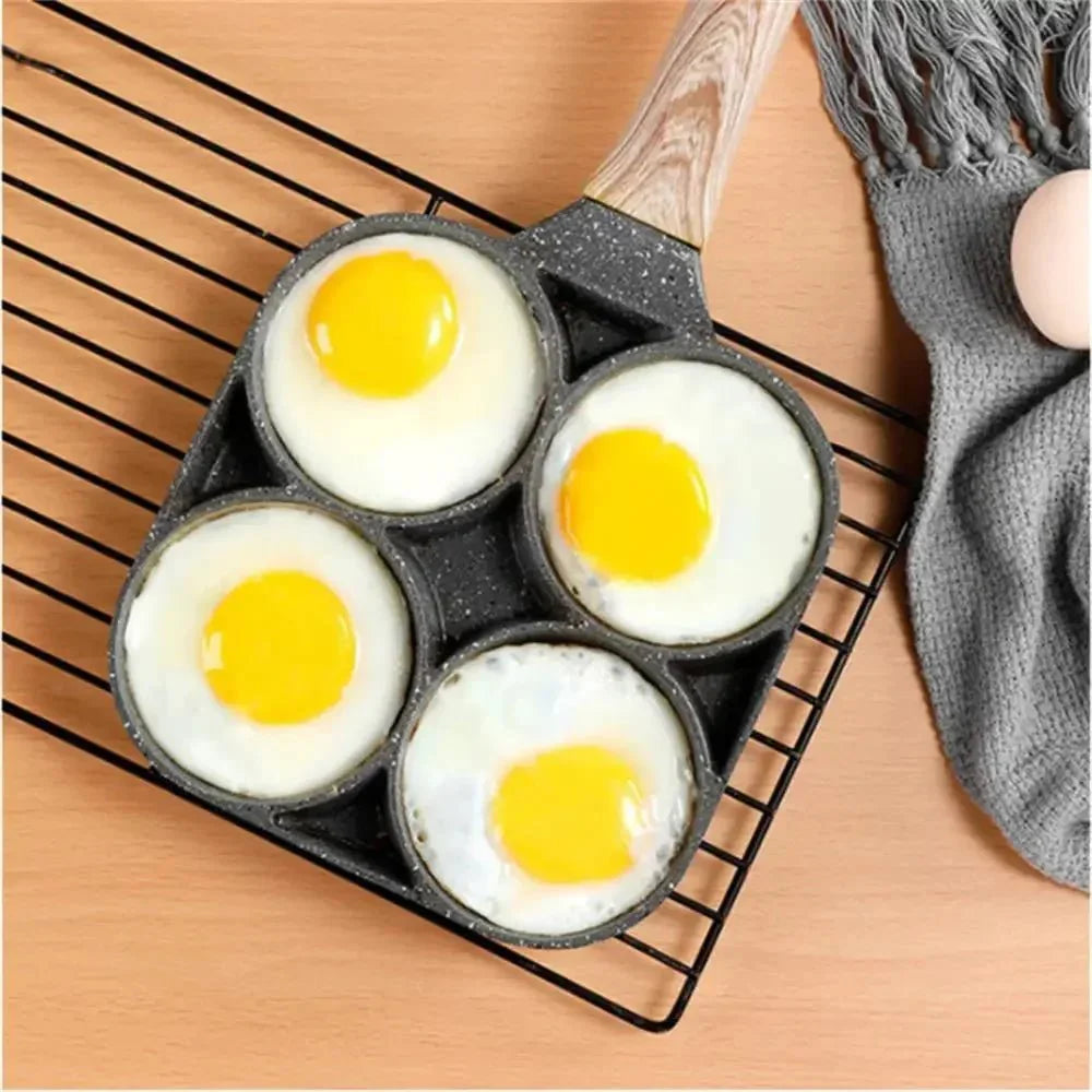 OMELIQON – 4-hole non-stick pan for omelets, burgers, steak & breakfast