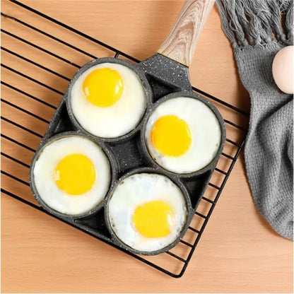 OMELIQON – 4-hole non-stick pan for omelets, burgers, steak & breakfast