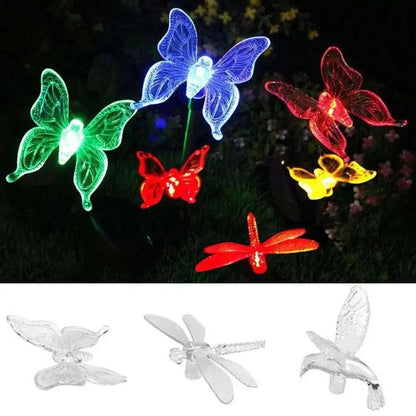 SolarGlow - Butterfly LED garden lamp