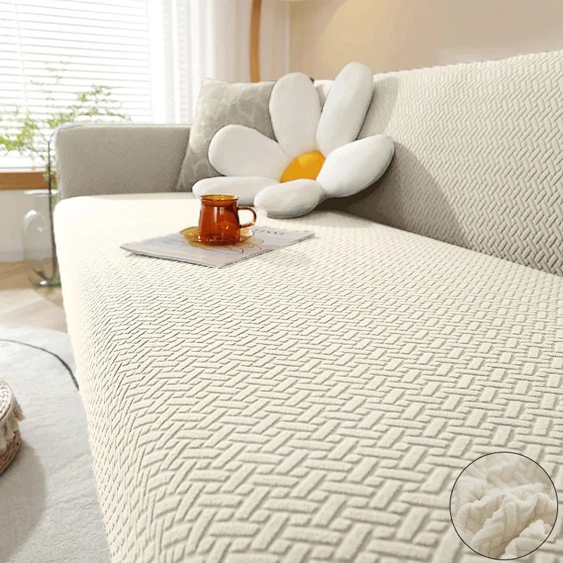 RELAXIO – Elastic sofa cover for living room seating furniture