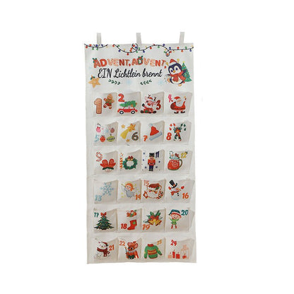 CREAFEST – DIY Advent calendar made of fabric with 24 pockets for Christmas