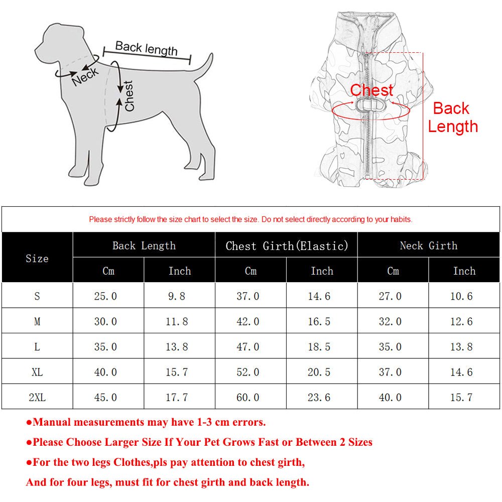 HARRYPAWS JACKET - Warm & waterproof winter jacket for dogs with reflective stripes