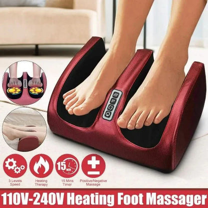 Soothestep - Luxury Shiatsu foot massager with heat function | 12 3D massage balls & timer