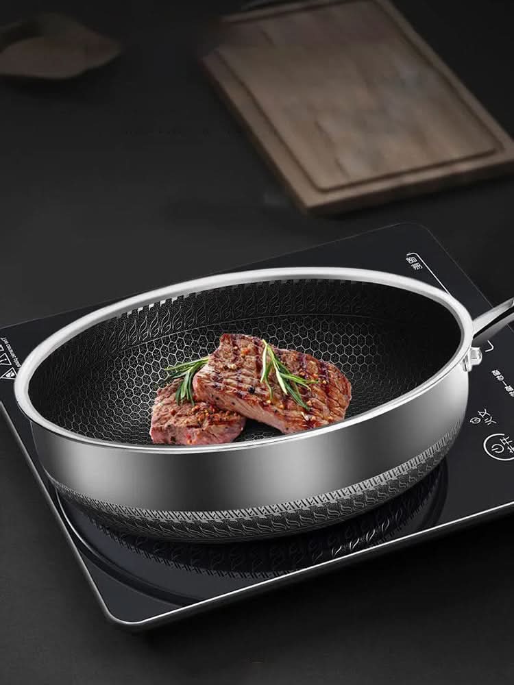 SteelCore stainless steel frying pan - Energy-saving & durable for perfect cooking