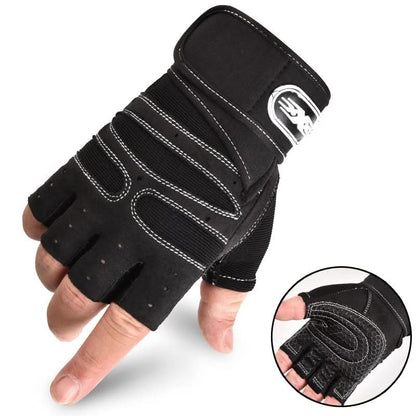 FITFLEX - Shock-resistant training gloves with wrist support | For weight training, fitness & cycling