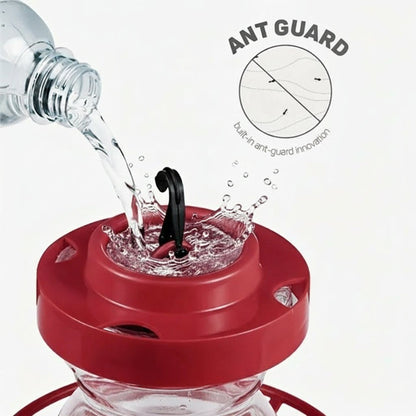 FLUTTERFEED – Bee-safe Hummingbird Feeder with Ant Protection & 473 ml