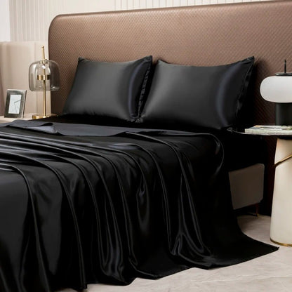 COZYSHEEN – Silky-cooling satin bedding set with breathable comfort