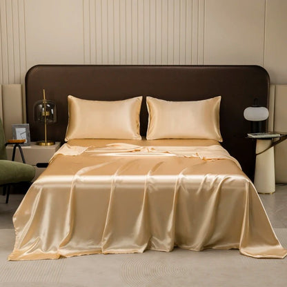 COZYSHEEN – Silky-cooling satin bedding set with breathable comfort