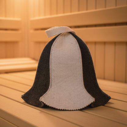 STEAMCALM – Heat-protective sauna cap in Russian style for relaxed sauna sessions