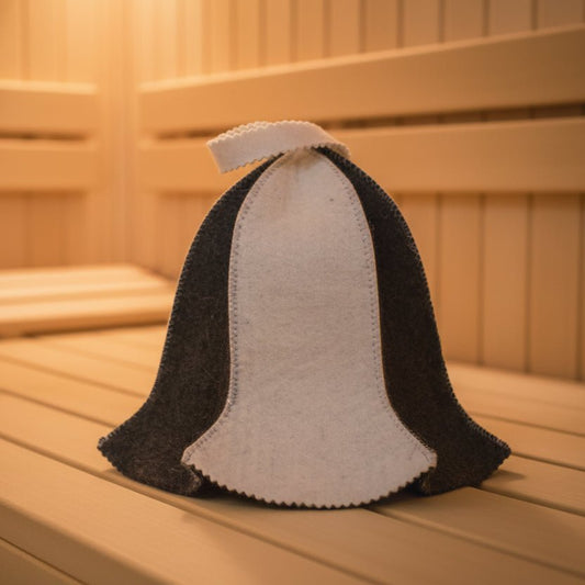 STEAMCALM – Heat-protective sauna cap in Russian style for relaxed sauna sessions