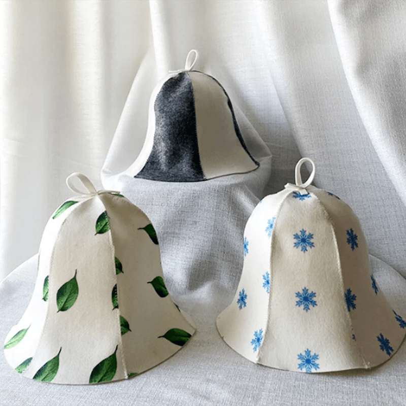 STEAMCALM – Heat-protective sauna cap in Russian style for relaxed sauna sessions