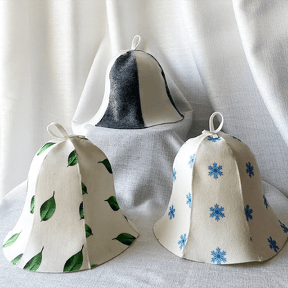 STEAMCALM – Heat-protective sauna cap in Russian style for relaxed sauna sessions