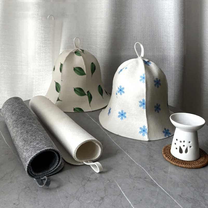 STEAMCALM – Heat-protective sauna cap in Russian style for relaxed sauna sessions