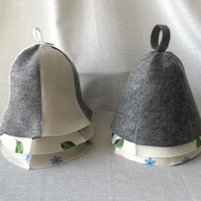 STEAMCALM – Heat-protective sauna cap in Russian style for relaxed sauna sessions