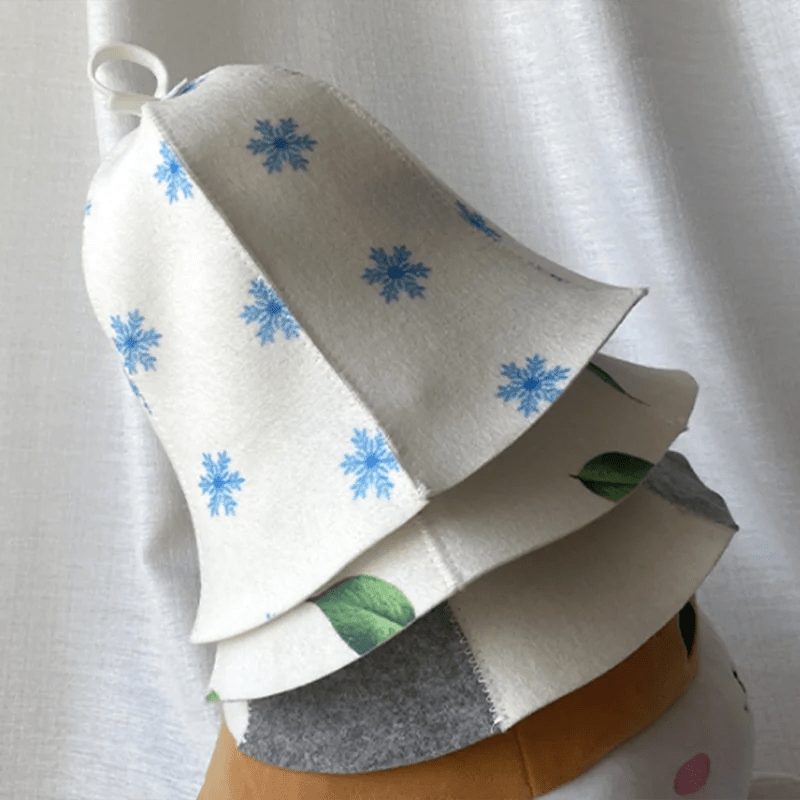 STEAMCALM – Heat-protective sauna cap in Russian style for relaxed sauna sessions