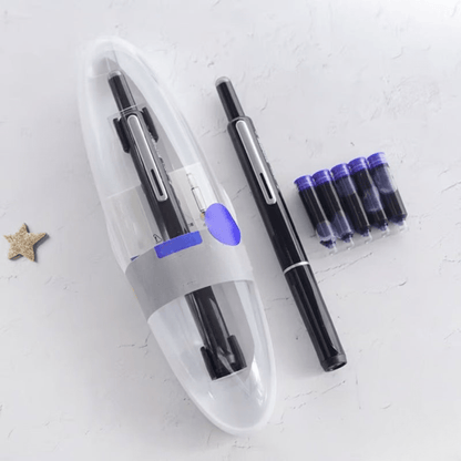 Aurelio Elite Pen | Retractable Luxury Fountain Pen | Smooth Ink Flow | Elegant Writing Instrument & Gift for Professionals