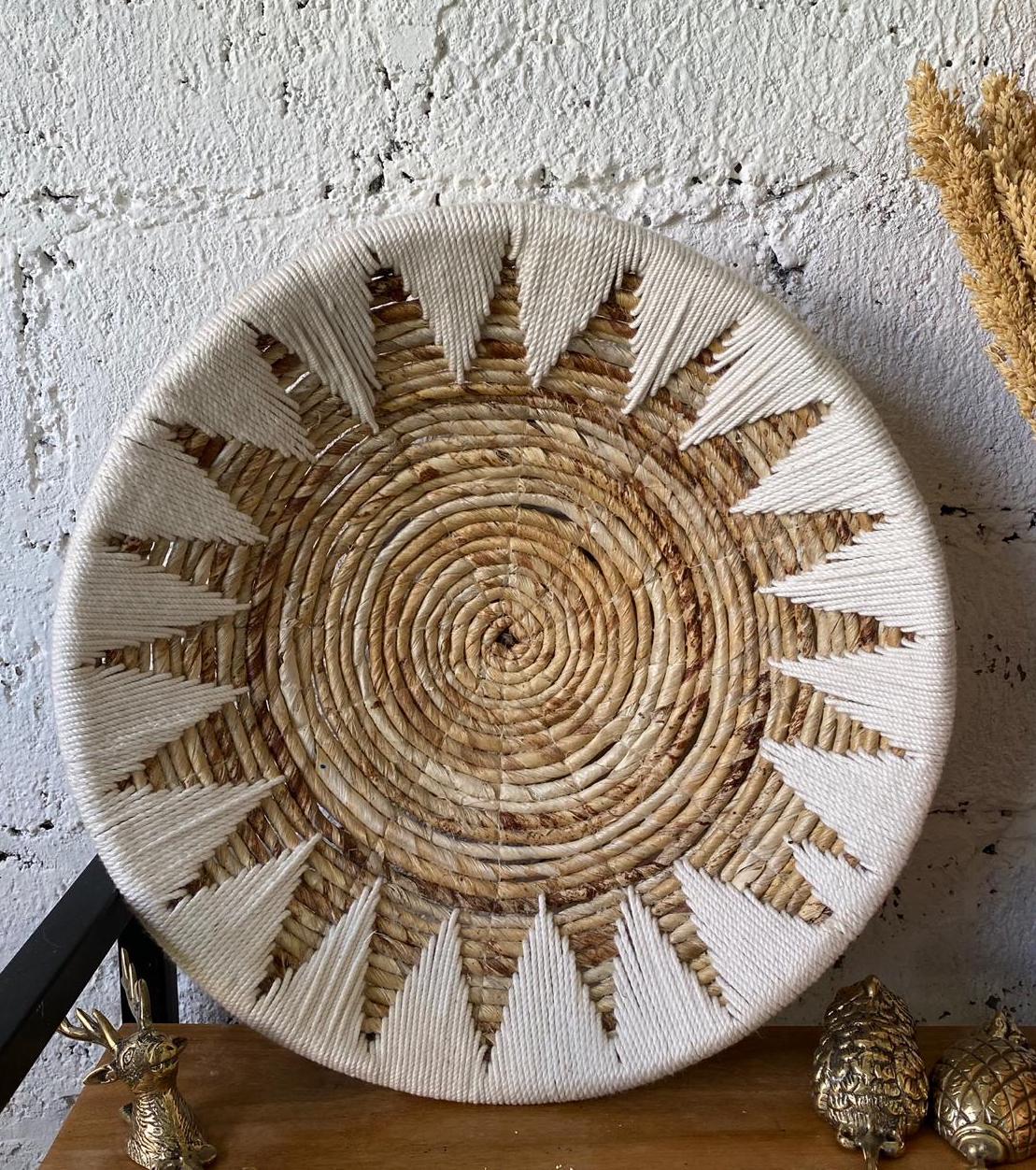 WOVENTRIBE – Handmade wall baskets made of seagrass in tribal style for natural interiors
