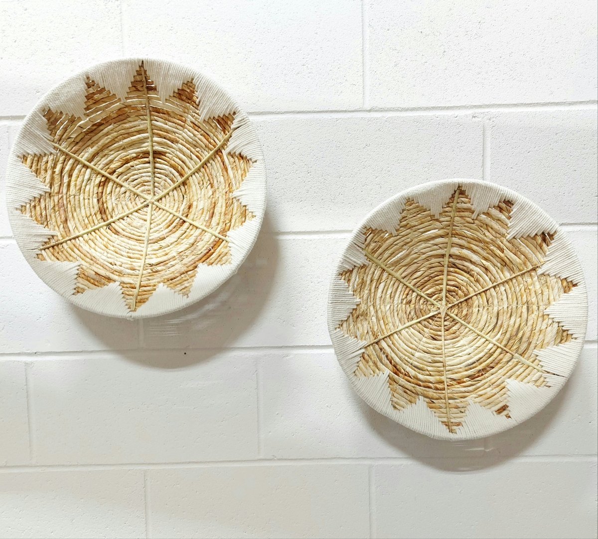 WOVENTRIBE – Handmade wall baskets made of seagrass in tribal style for natural interiors