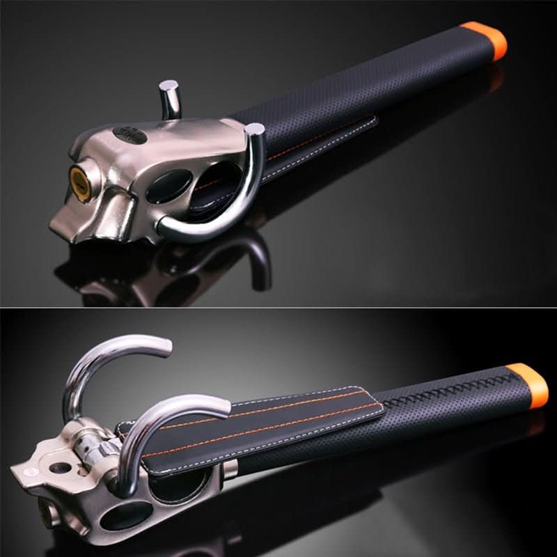LockShield Premium Steering Wheel Lock with Triple Locking & Alarm