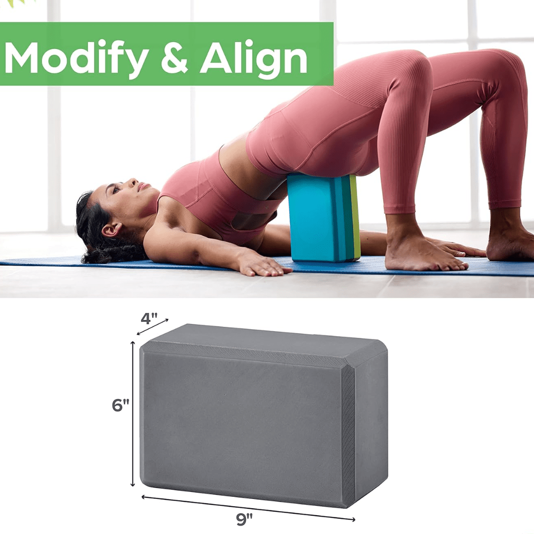 SupportFlex Yoga Block - Stable foam block for balance & comfort