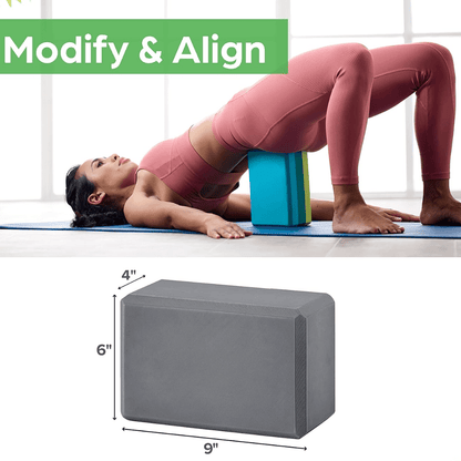 SupportFlex Yoga Block - Stable foam block for balance & comfort
