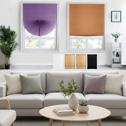 SHADEFLOW – Versatile Self-Adhesive Pleated Window Blinds Made of Nonwoven Fabric
