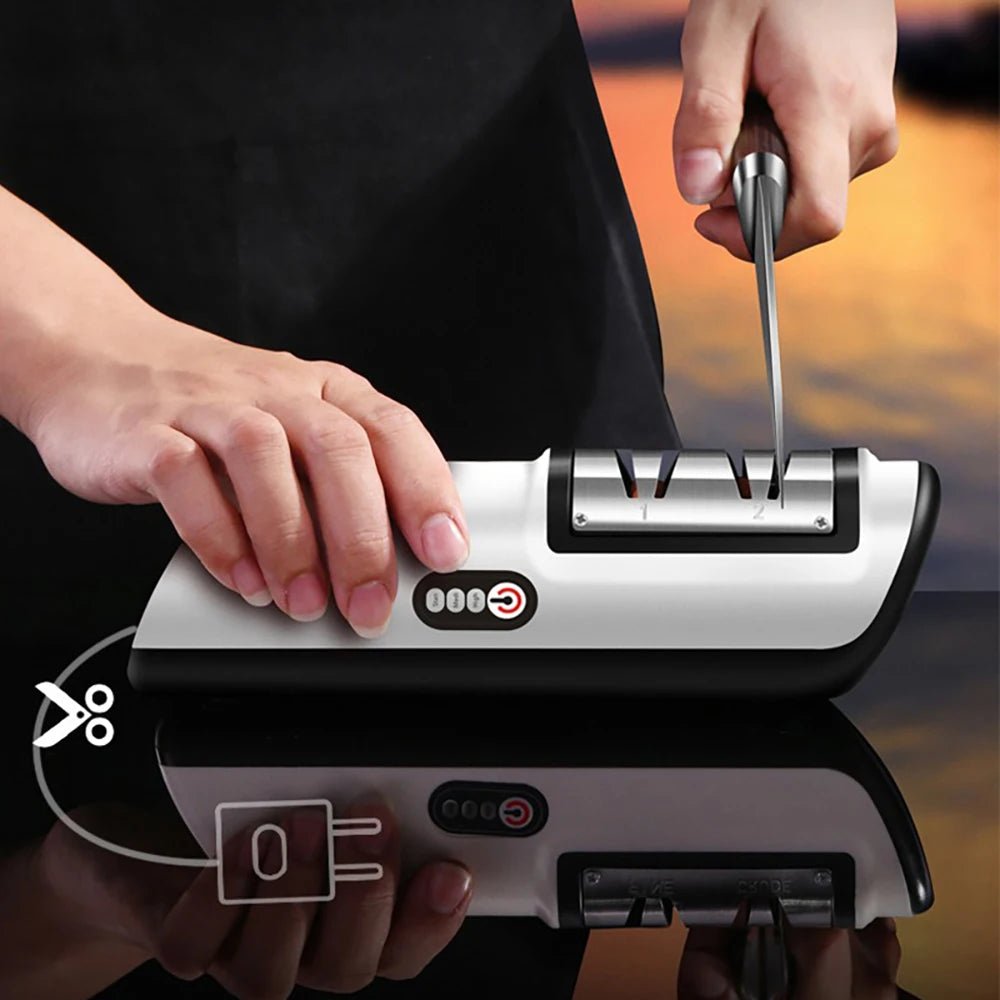 BLADEFLOW – Automatic Electric Knife Sharpener with 3-Speed Function