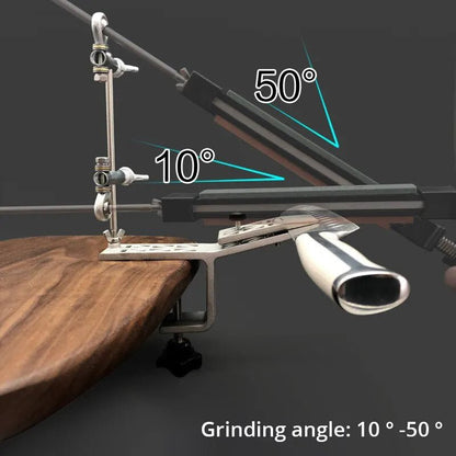 SHARPMECH – Precise manual knife sharpener with adjustable rotatable clamp for all blades