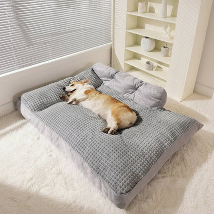 SNUGGYPET – Thickened Large Pet Bed with Stable Non-Slip Design for Daily Rest